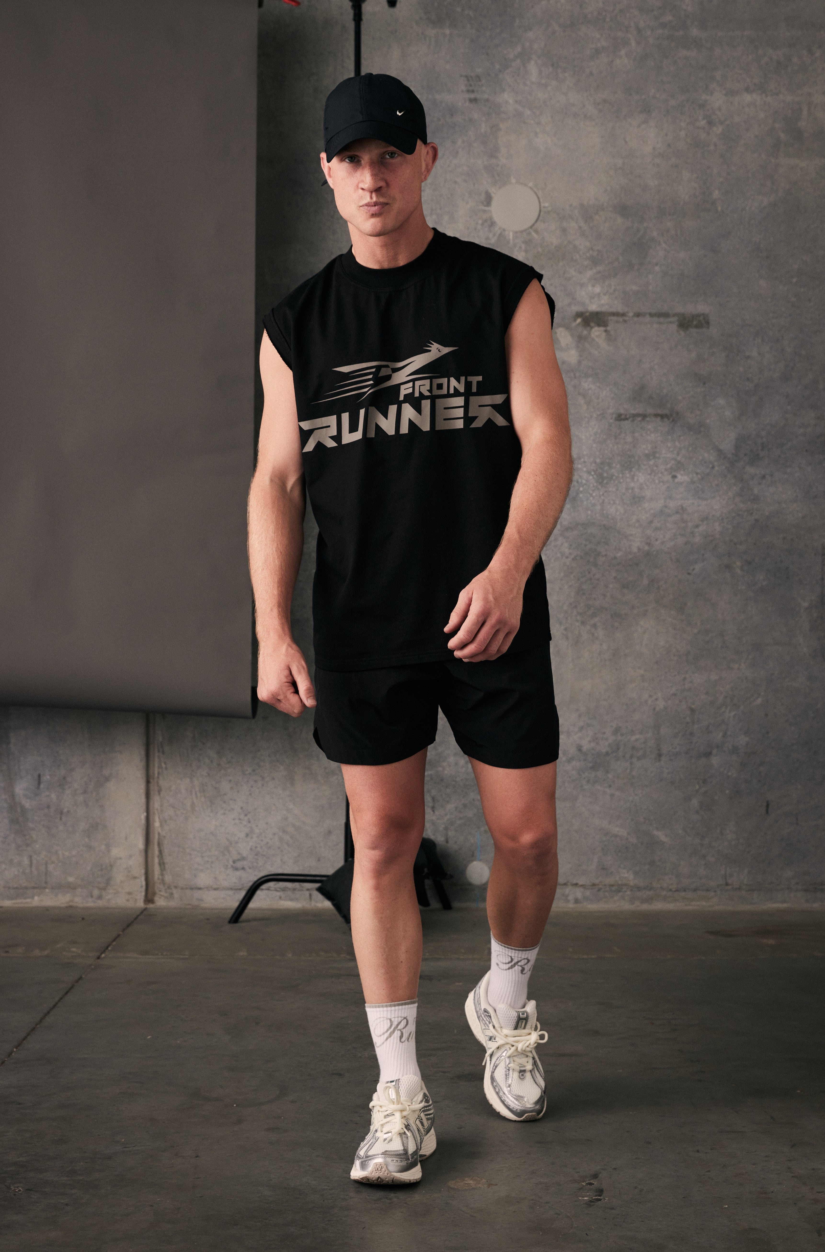 Black Roadrunner Tank Top for Men