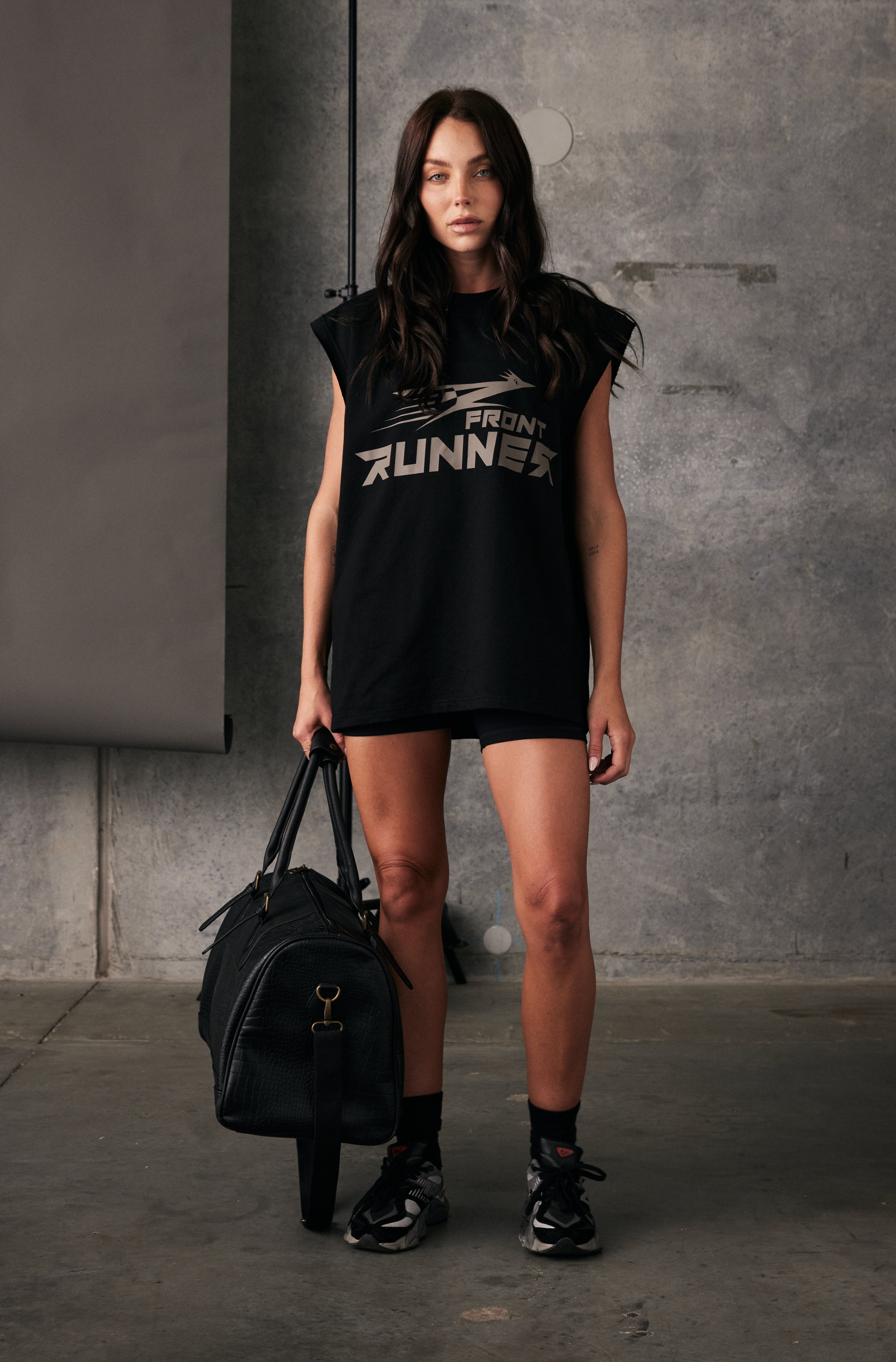 Black Roadrunner Tank Top for Men