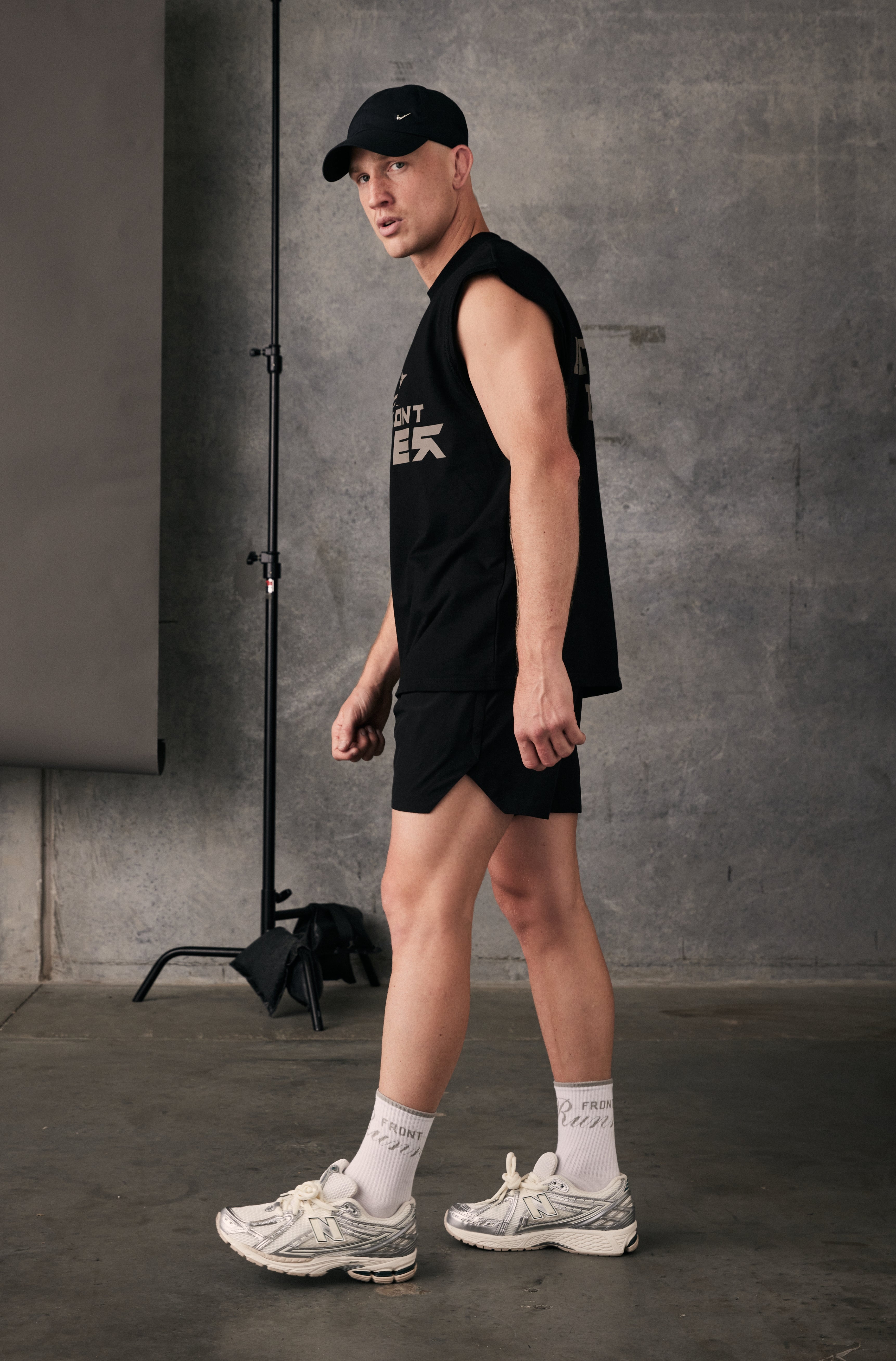 Black Roadrunner Tank Top for Men