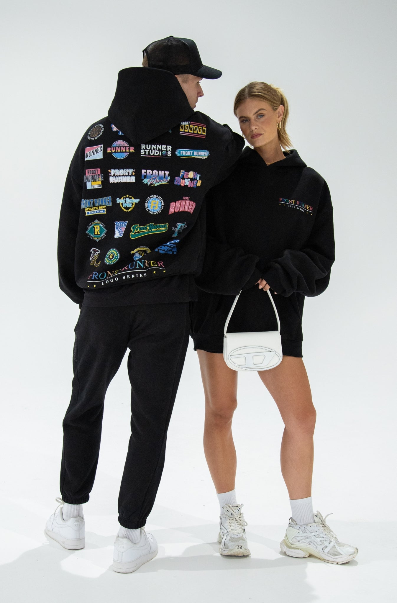 Black Logo Hoodie - Stylish & Comfortable