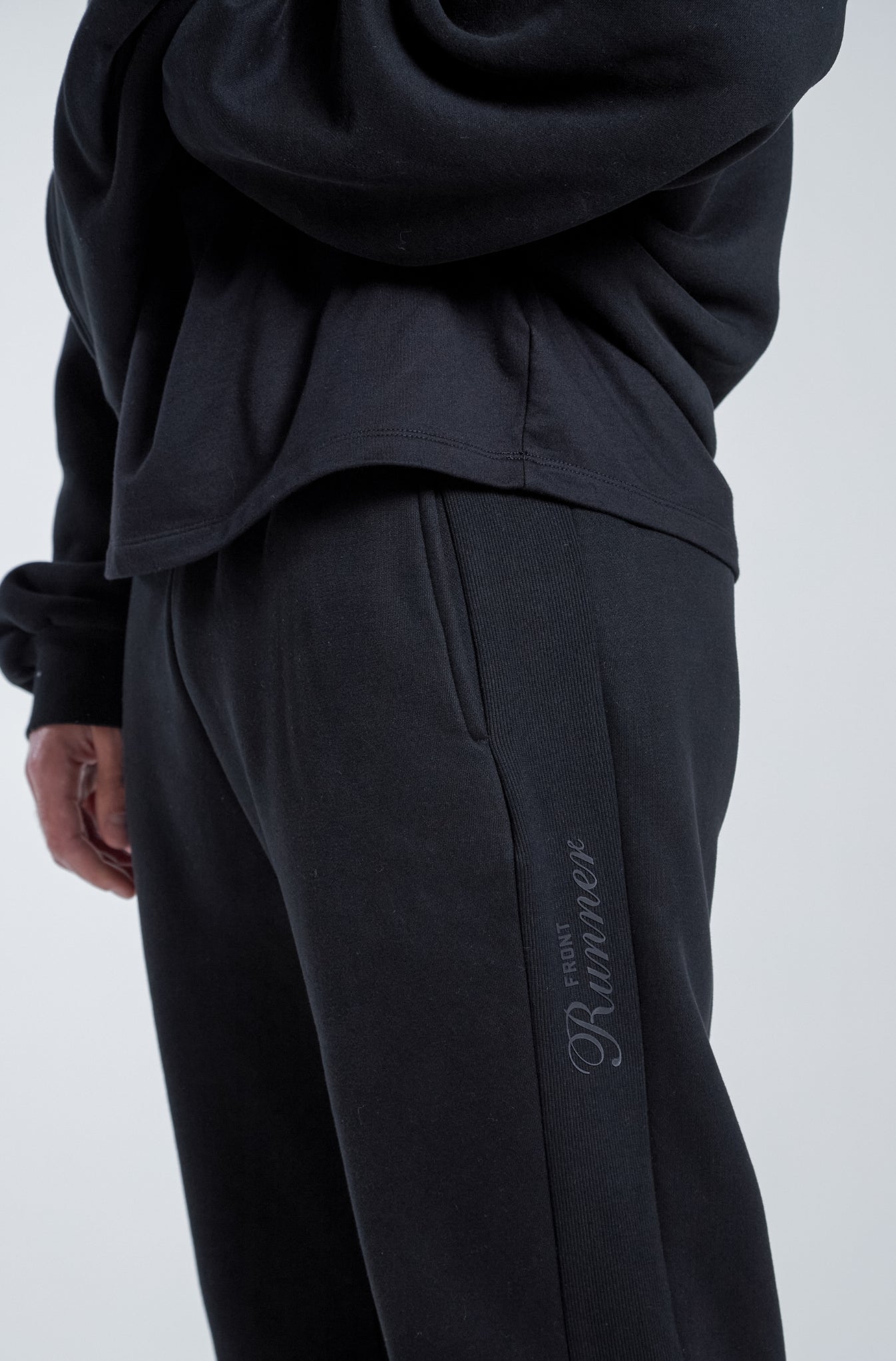 Black Staple Sweatpants for Comfort
