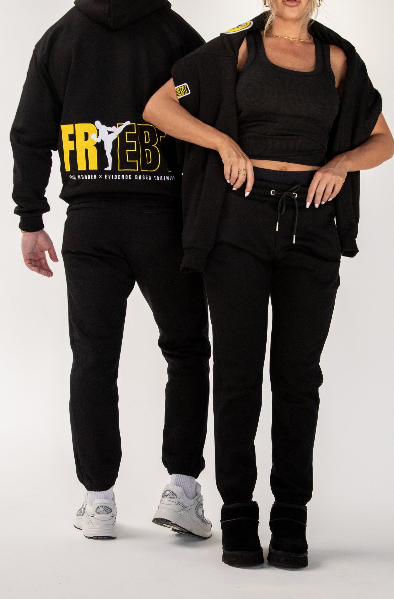 Black Spin Kick Sweatpants for Active Wear