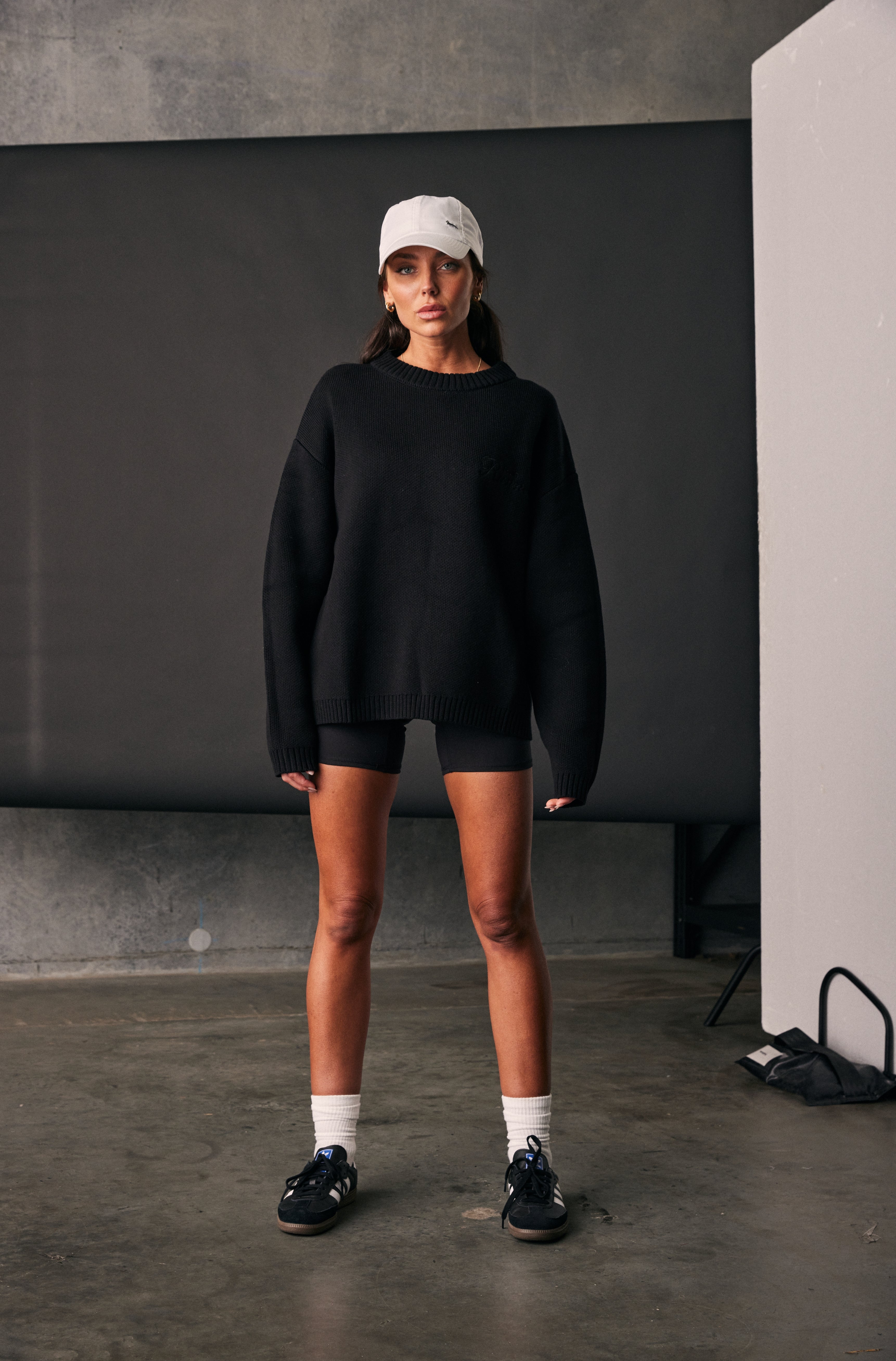 Black Staple Knit Sweater