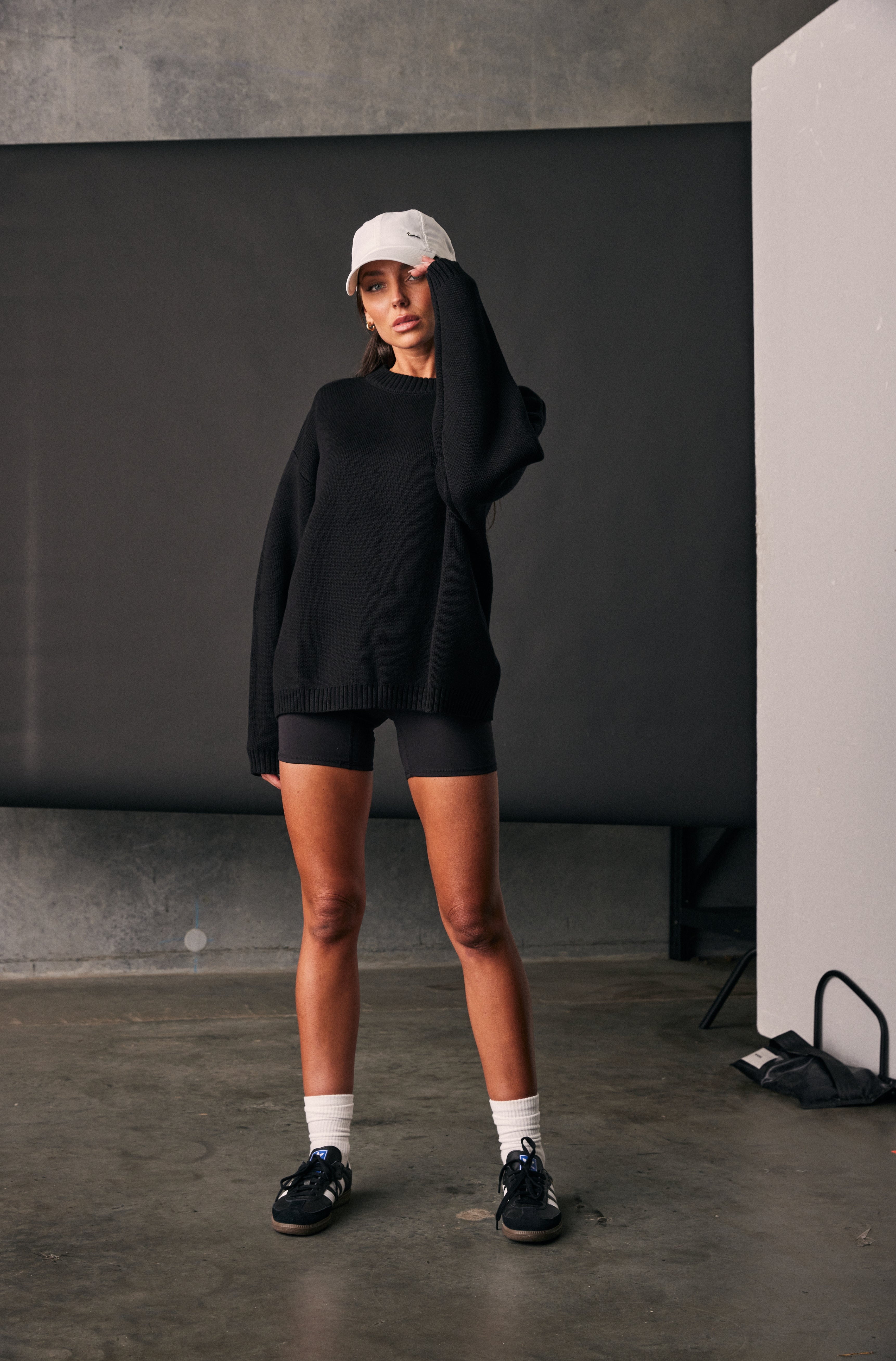 Black Staple Knit Sweater