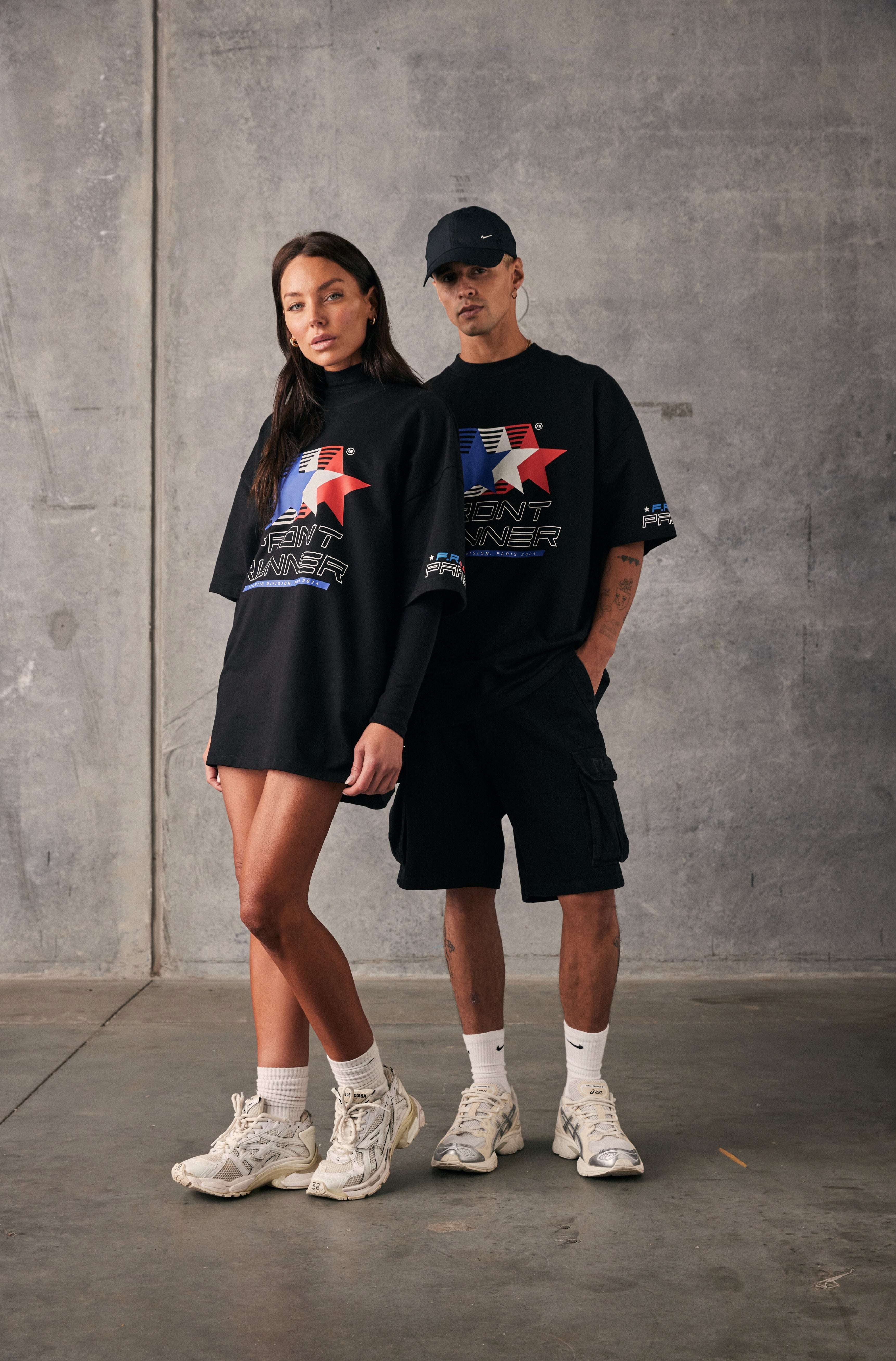 Paris24 Black Tee - Stylish Casual Wear