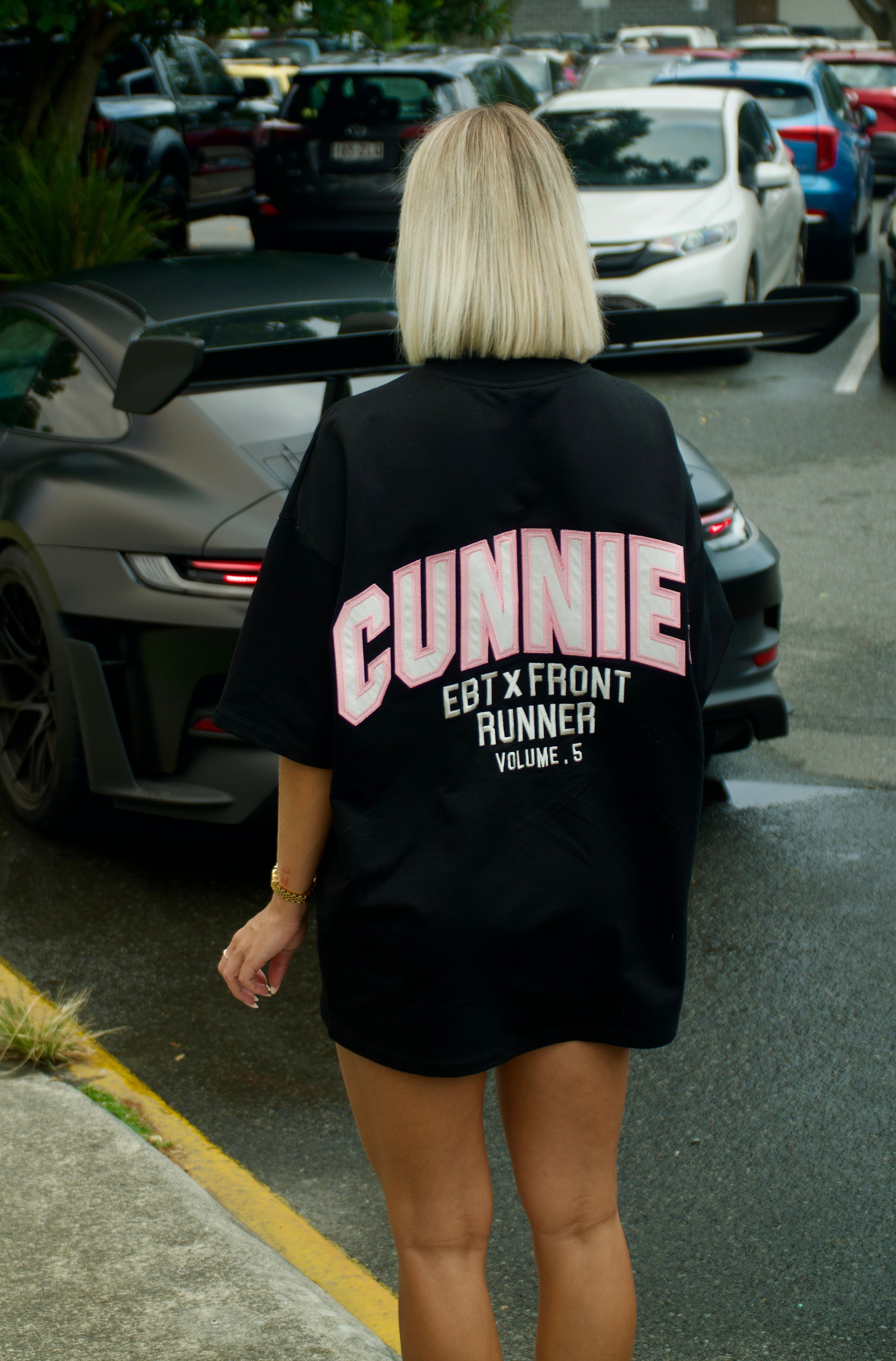 Black Sakura V5 Cunnies Tee