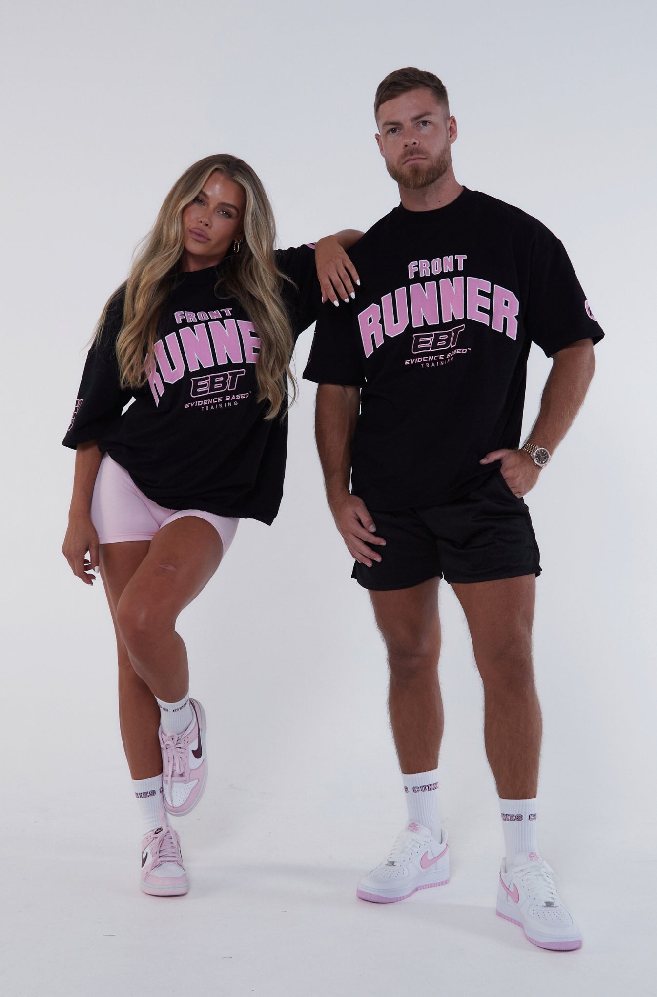 FR x EBT Graphic Tee - Black & Pink Style