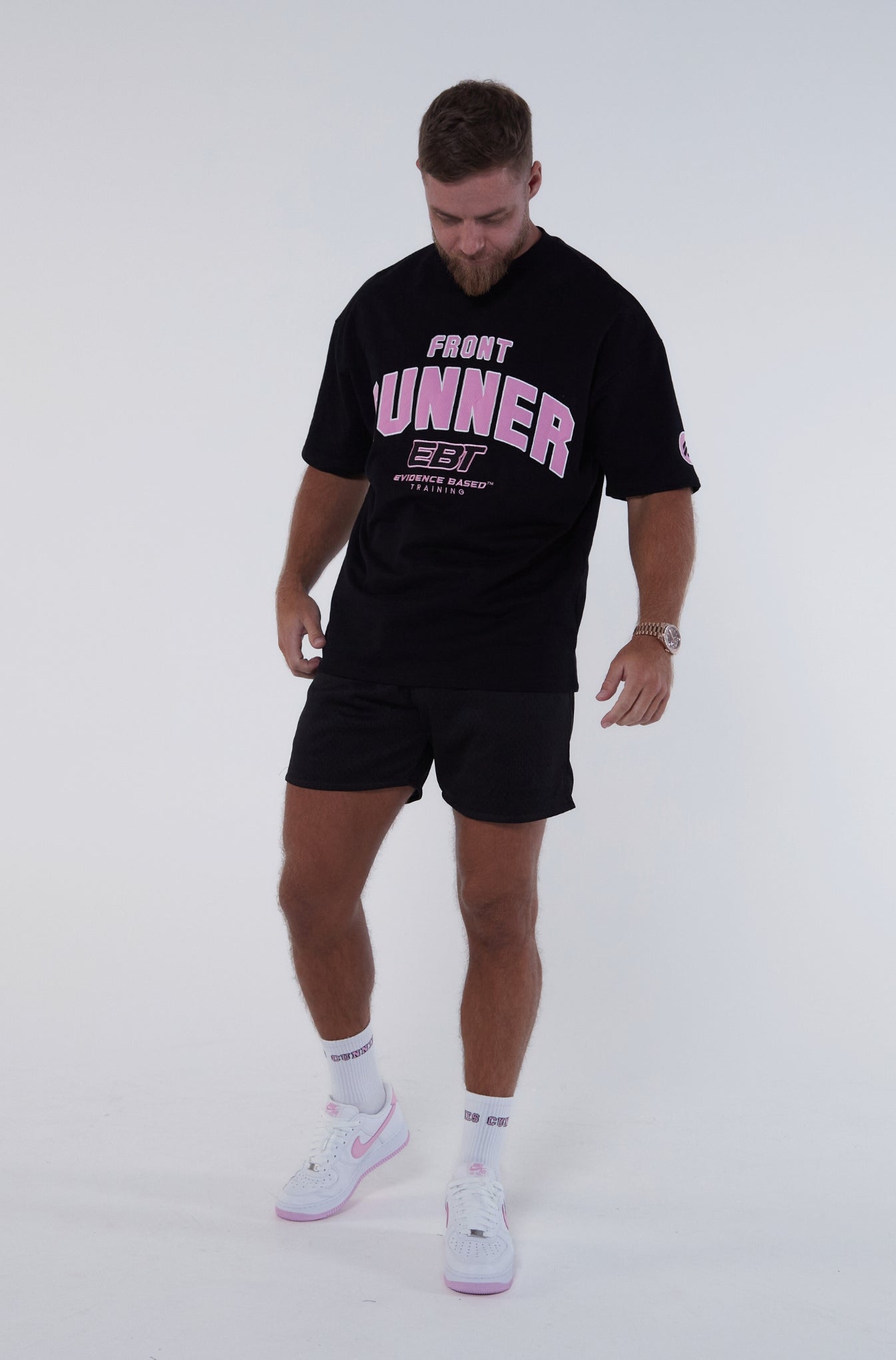 FR x EBT Graphic Tee - Black & Pink Style