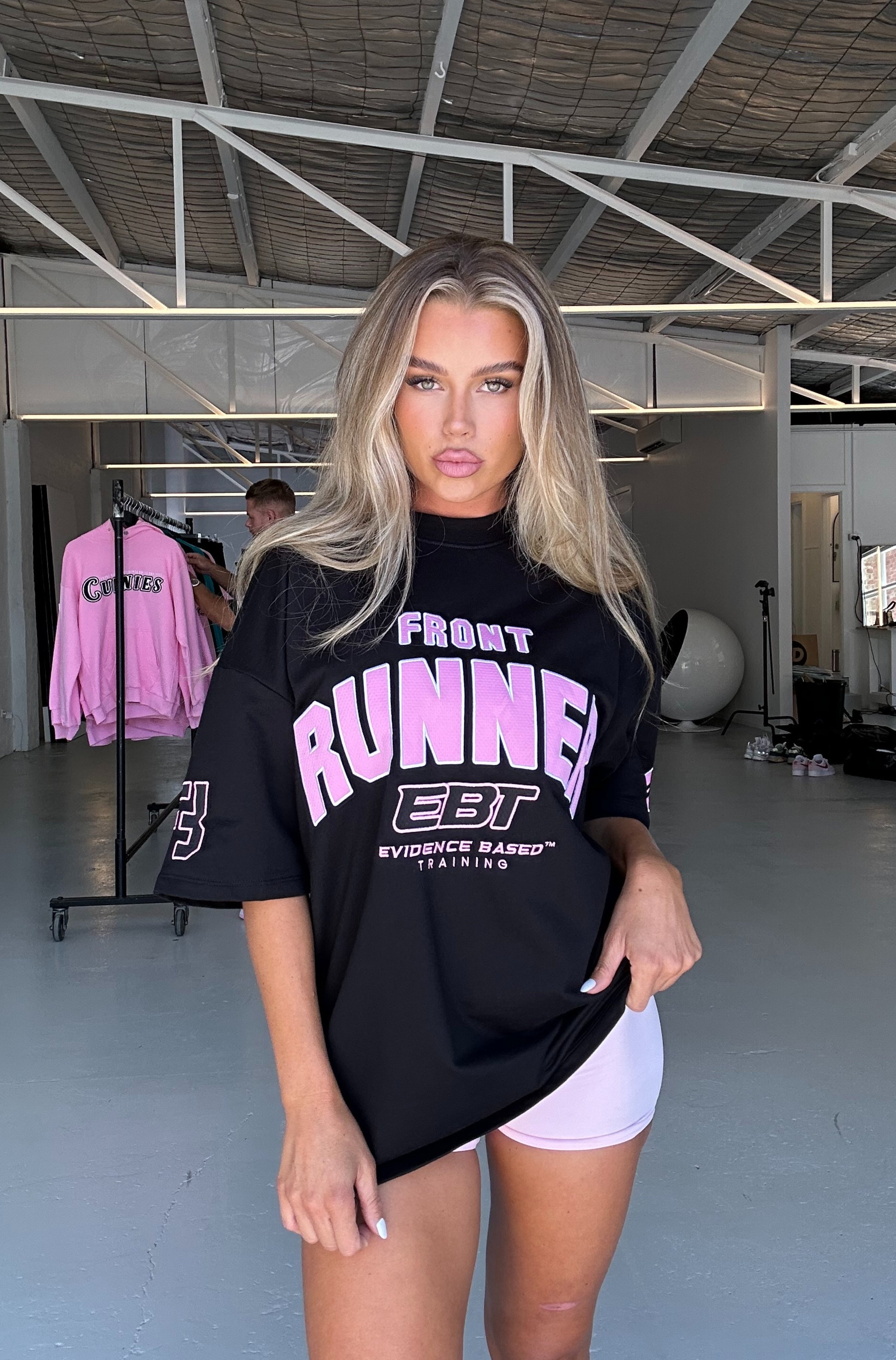 FR x EBT Graphic Tee - Black & Pink Style