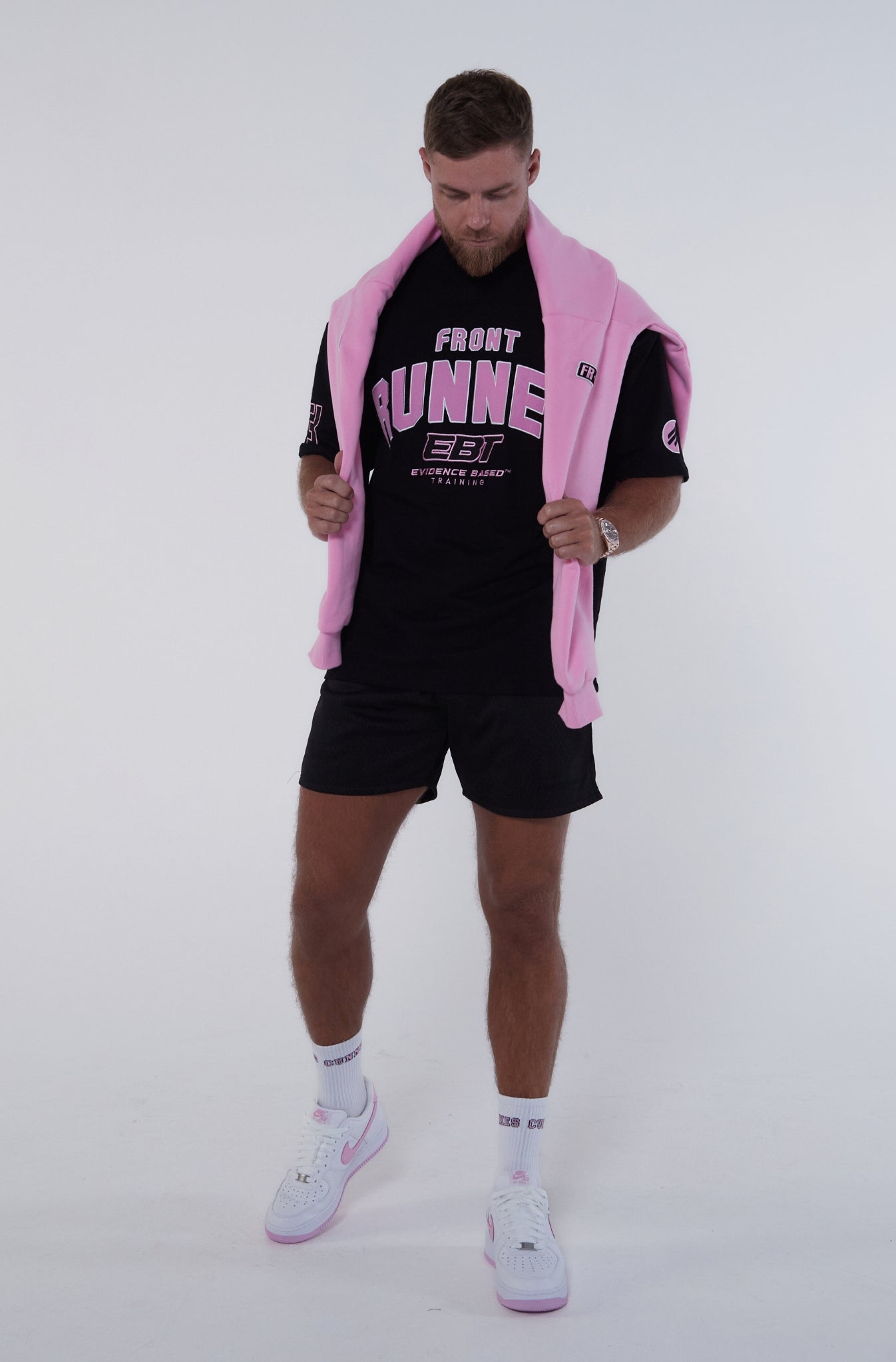 FR x EBT Graphic Tee - Black & Pink Style