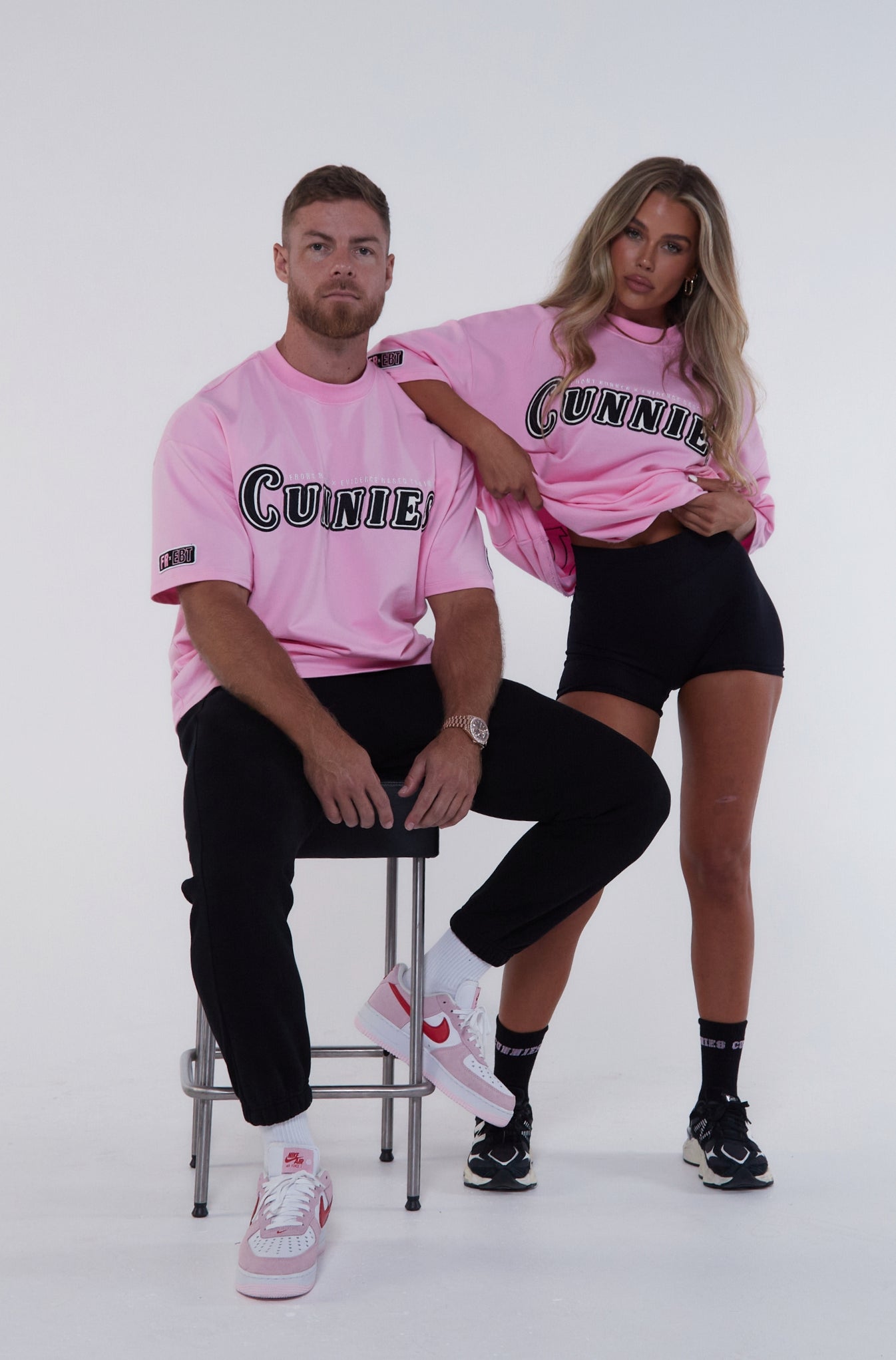 Pink Spin Kick Tee by Cunnies
