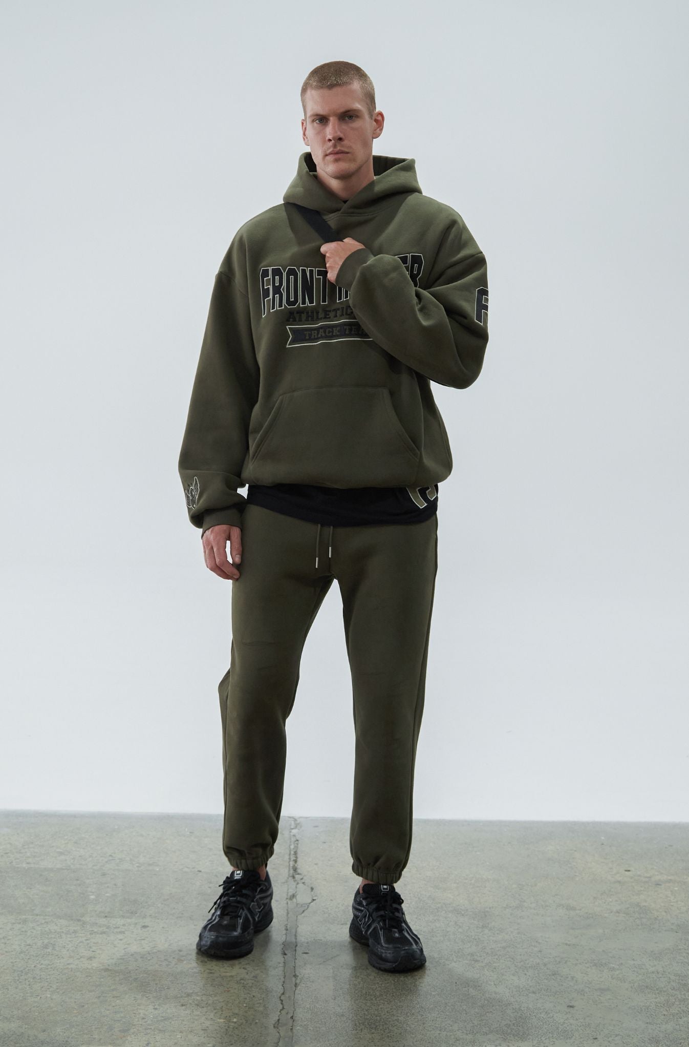 Military Style Athletic Hoodie for Men