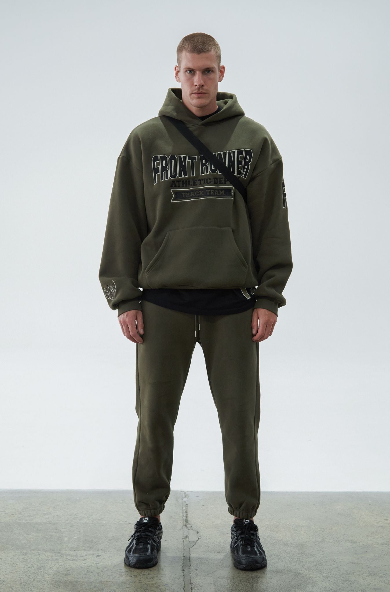 Military Style Athletic Hoodie for Men