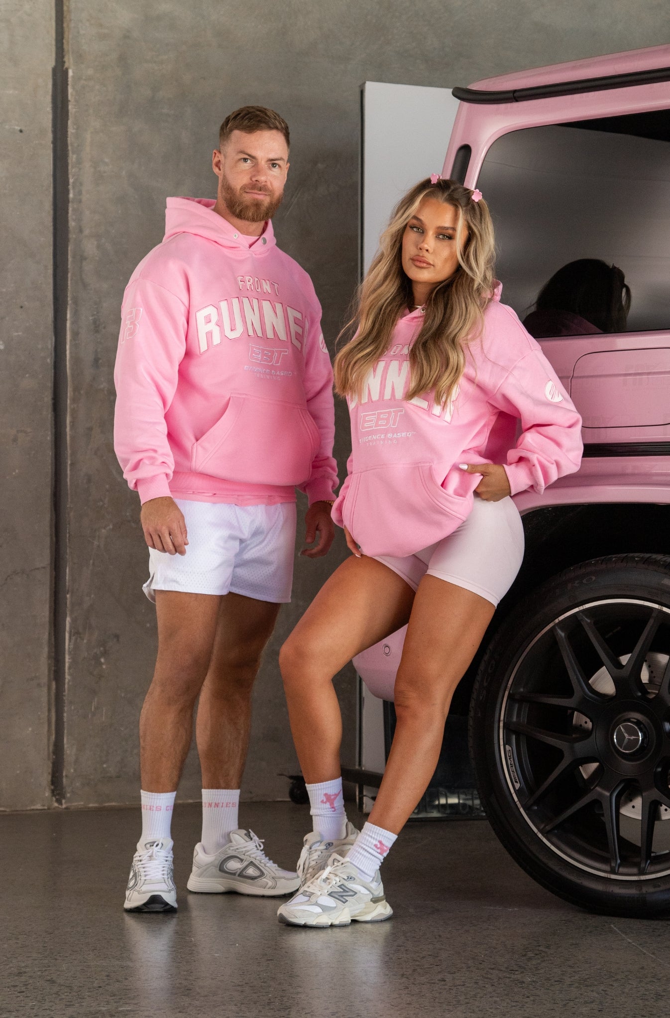 Pink FR x EBT Hoodie - Streetwear Style