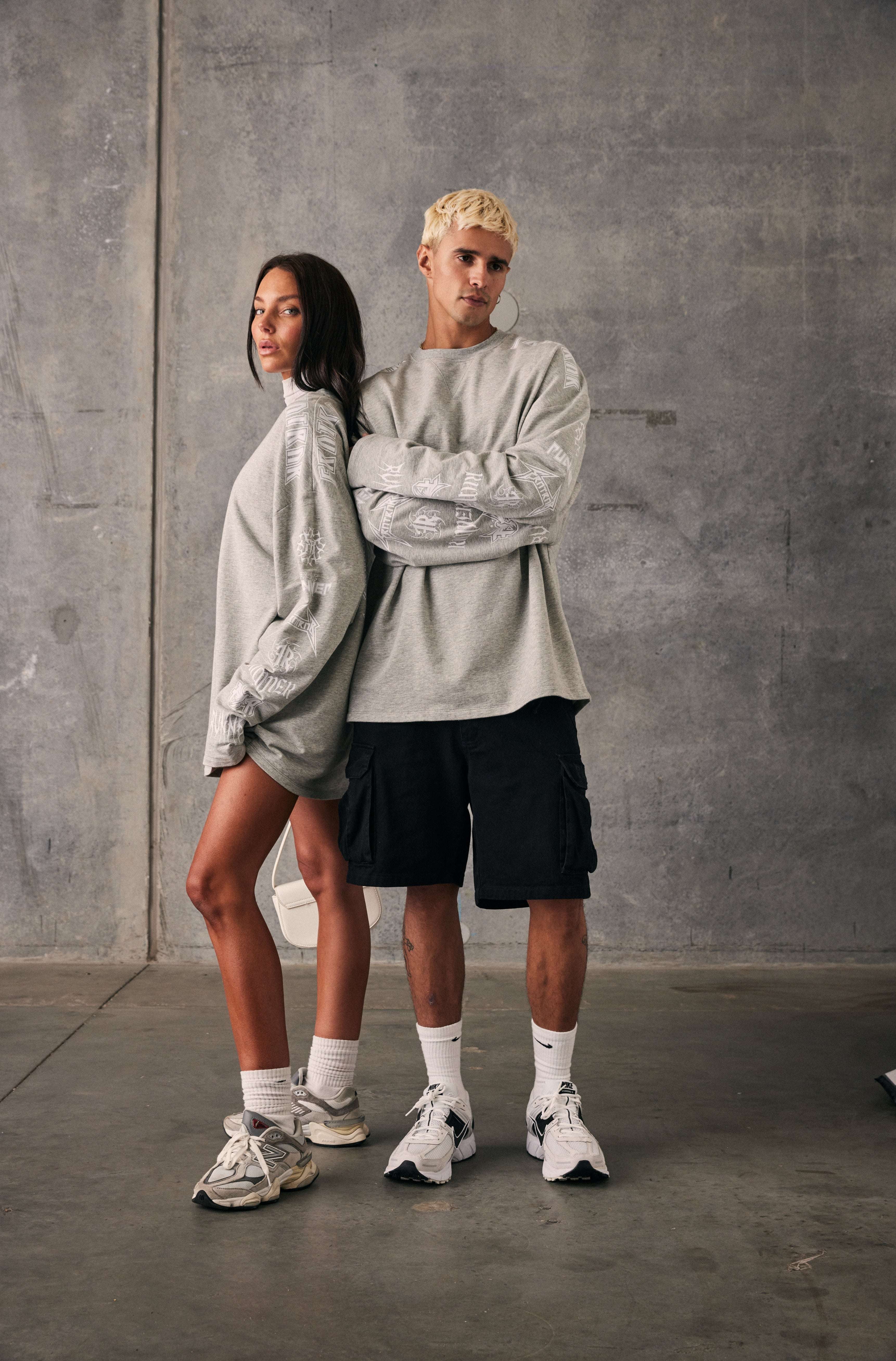 Grey Marle Long Sleeve Shirt by H.O.D