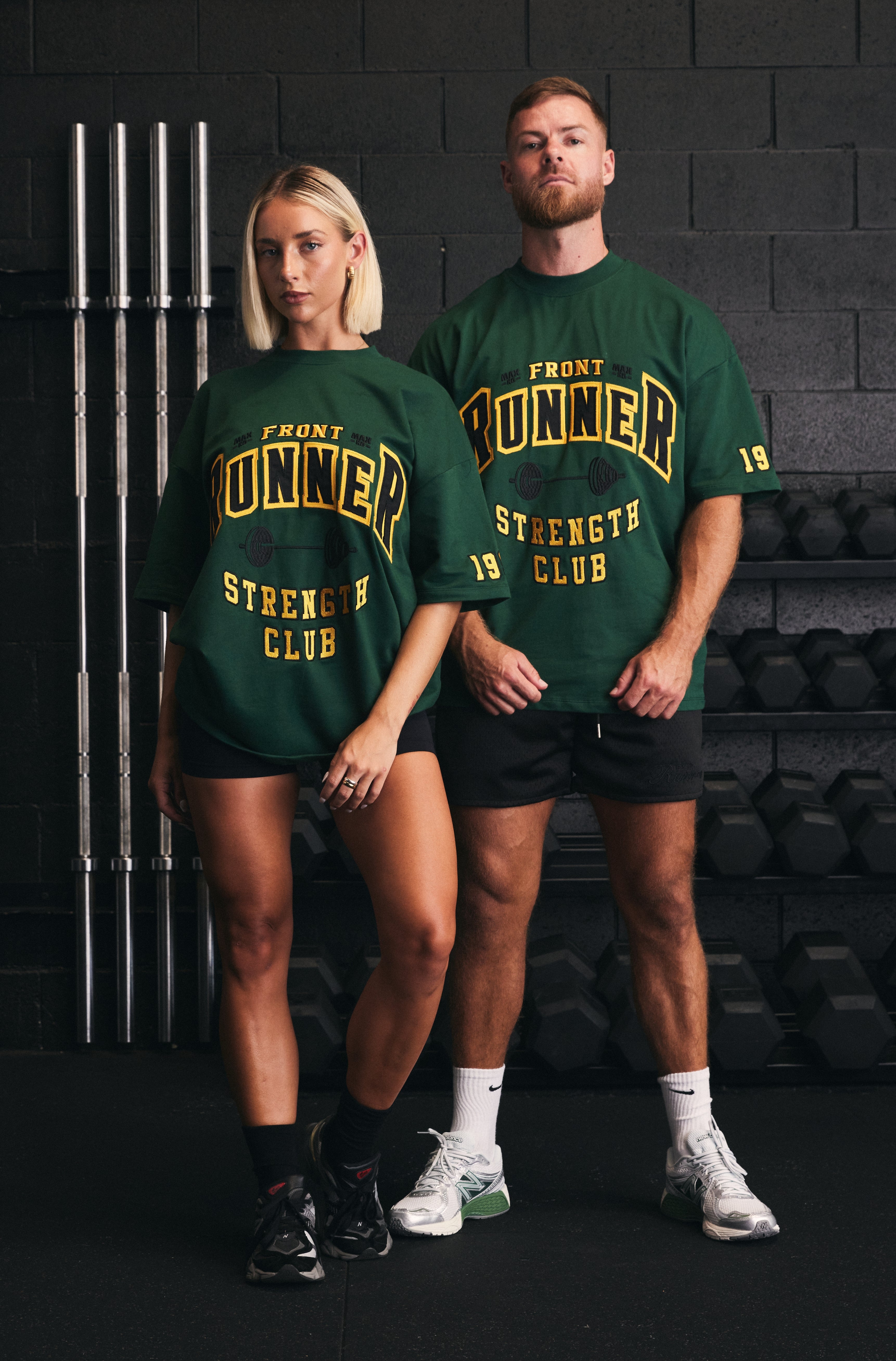 College Green Strength Tee - Workout Essential