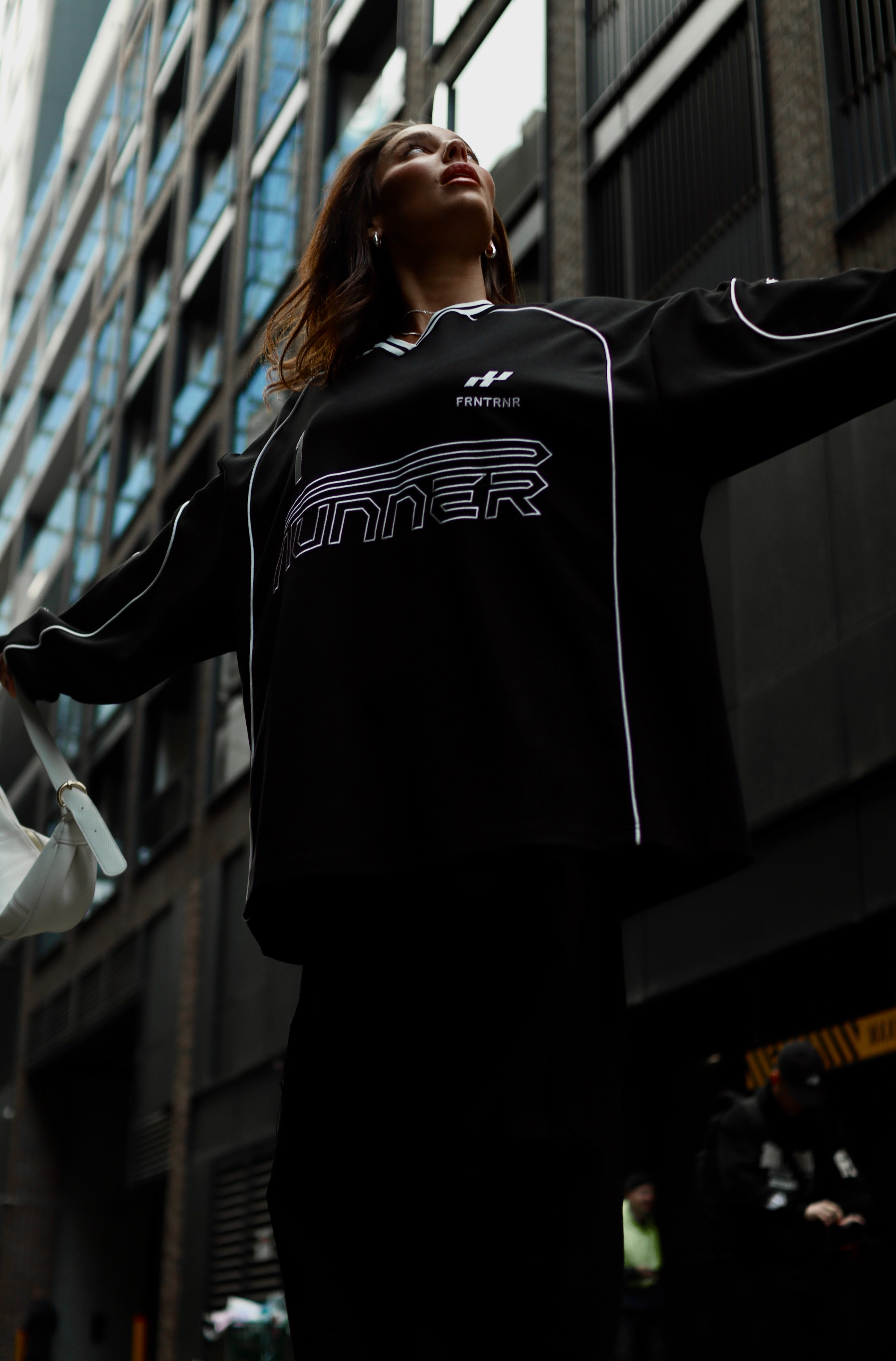Black Striker Long Sleeve Jersey for Cycling