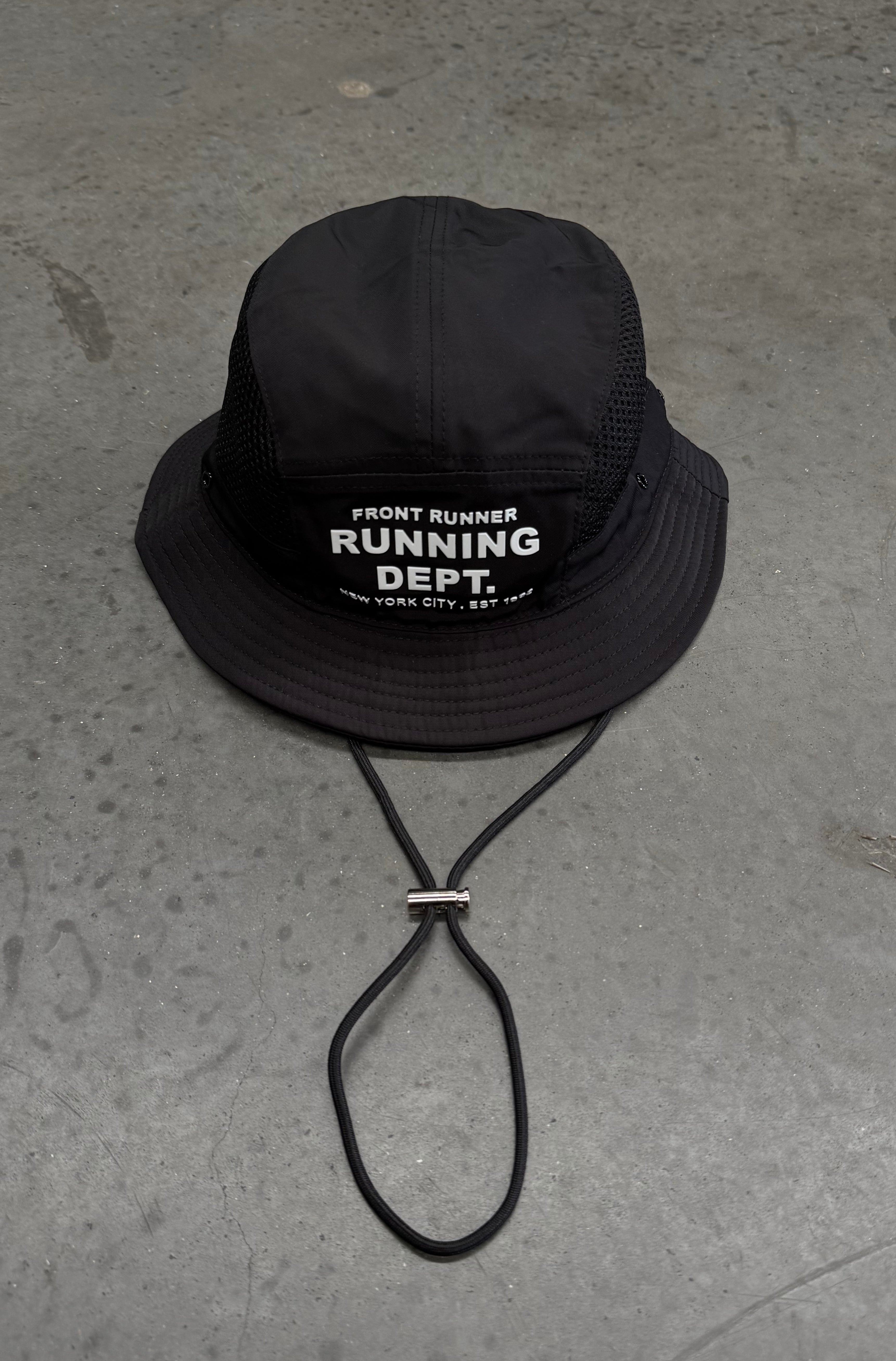 Black Running Bucket Hat for Outdoor Activities