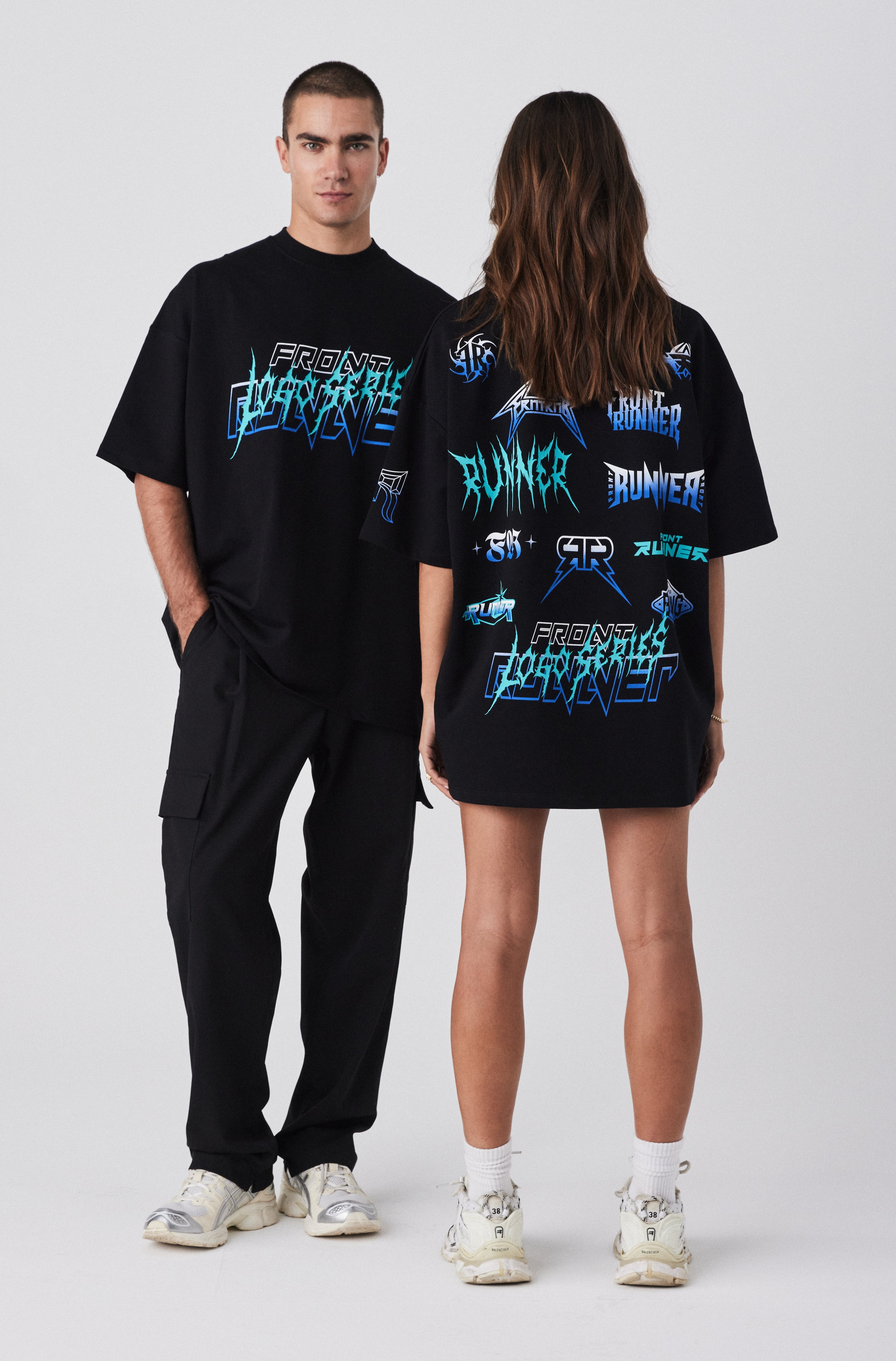 Black Tiffany Grit Series Tee - Stylish Comfort
