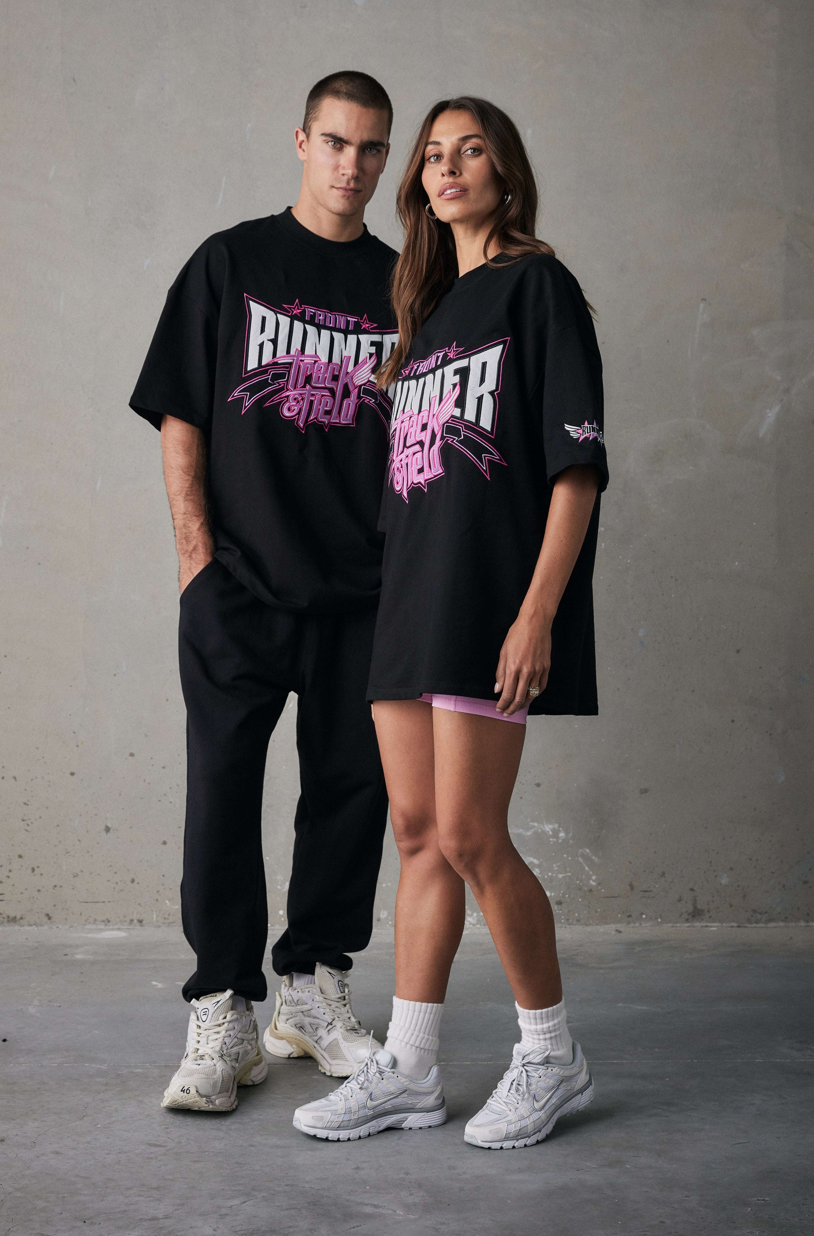 Black Ruby Track Runner Tee for Performance