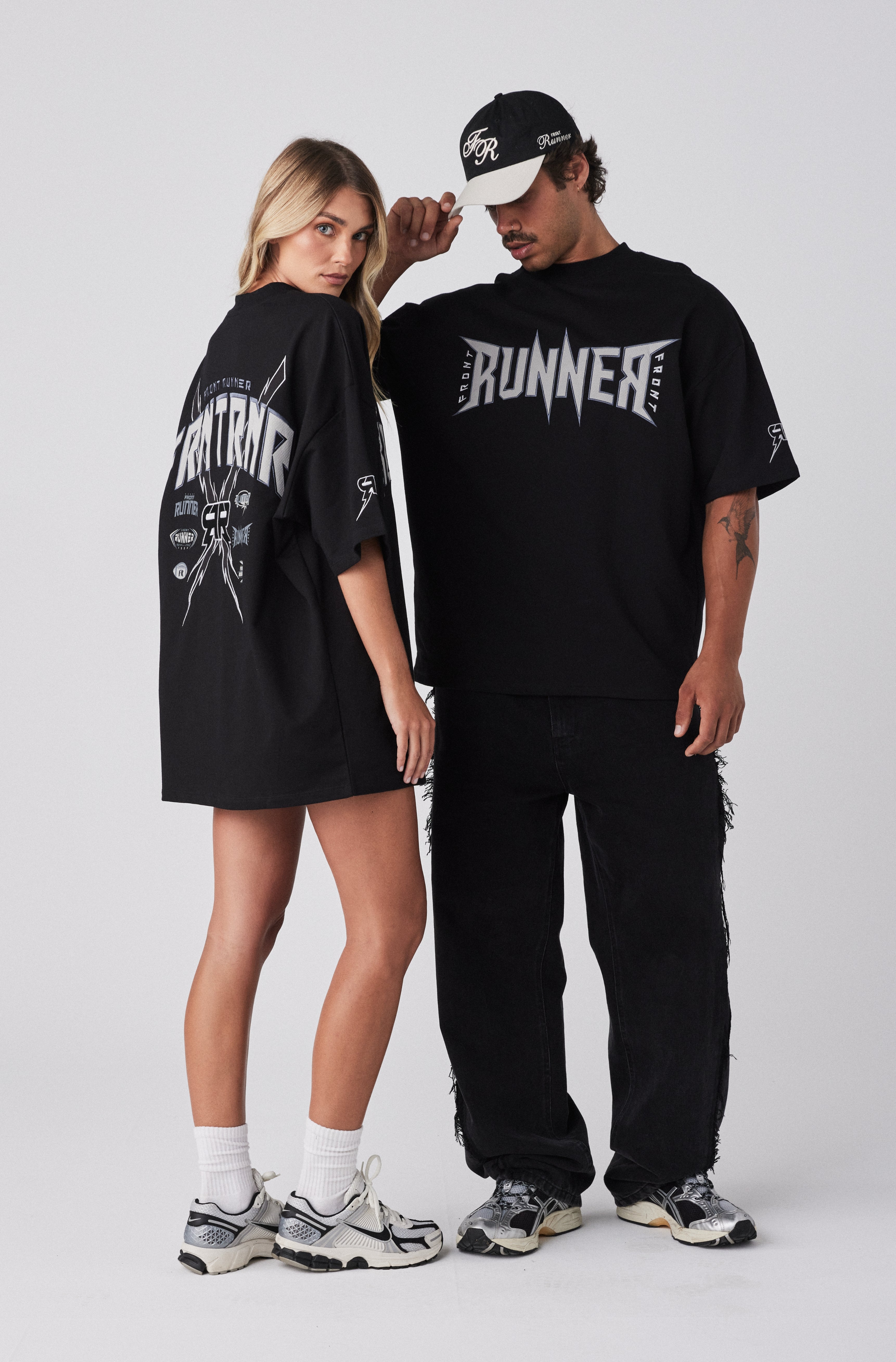 Monochrome Bolt Tee - Minimalist Style