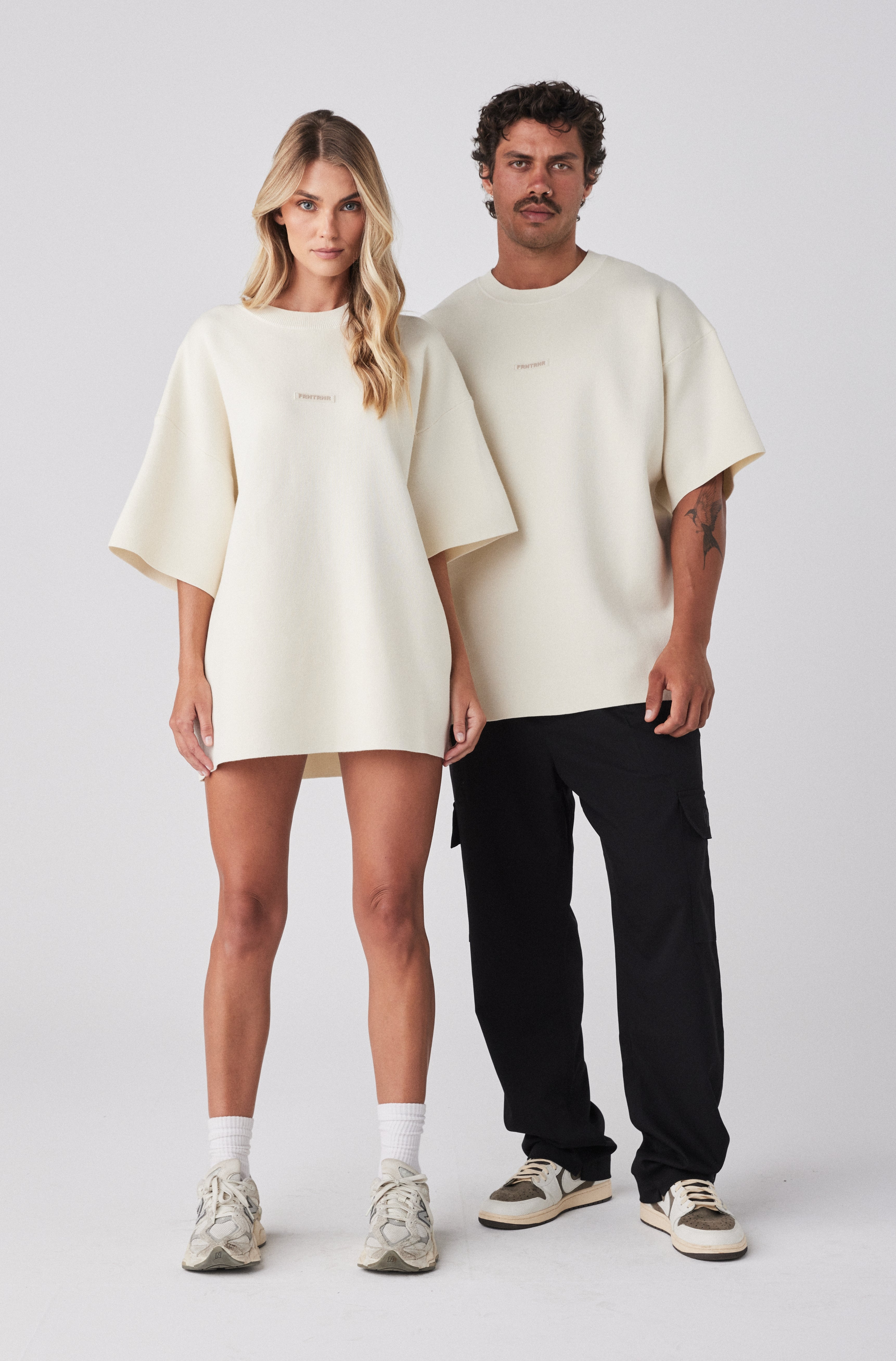 Milano Vanilla Knit Tee - Soft Casual Top