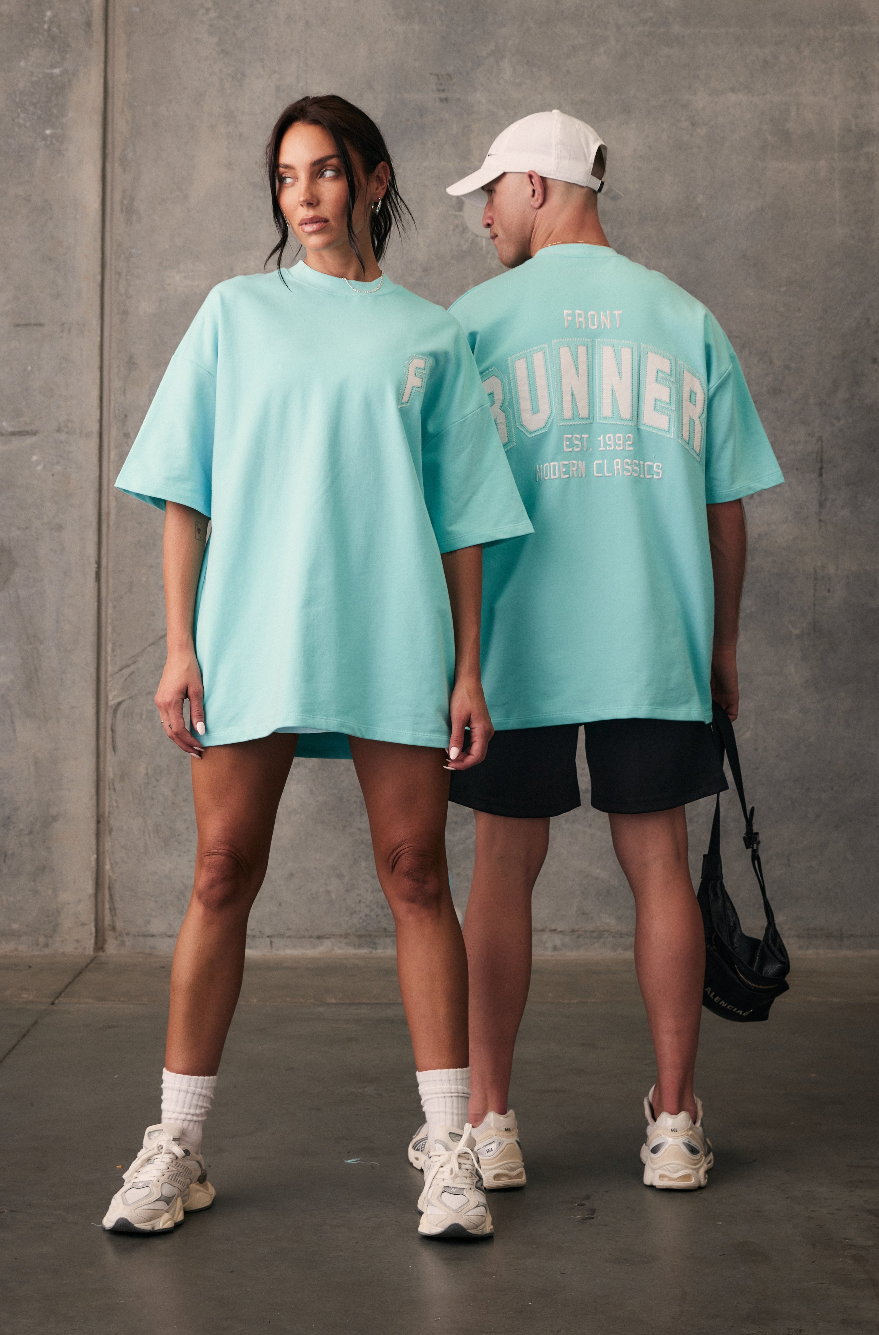 Ice Blue Classic Cotton T-Shirt