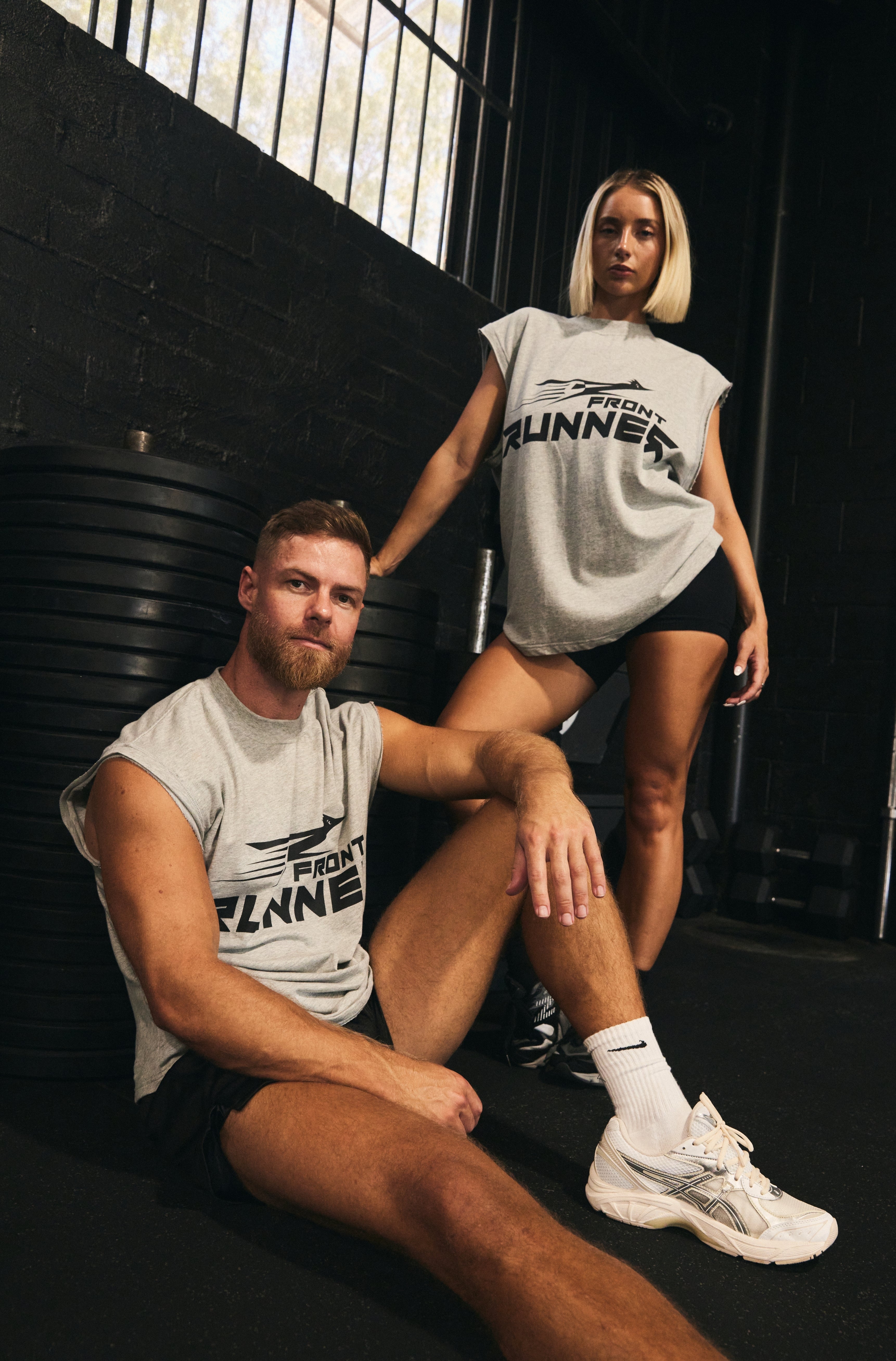 Grey Marle Roadrunner Workout Tank Top