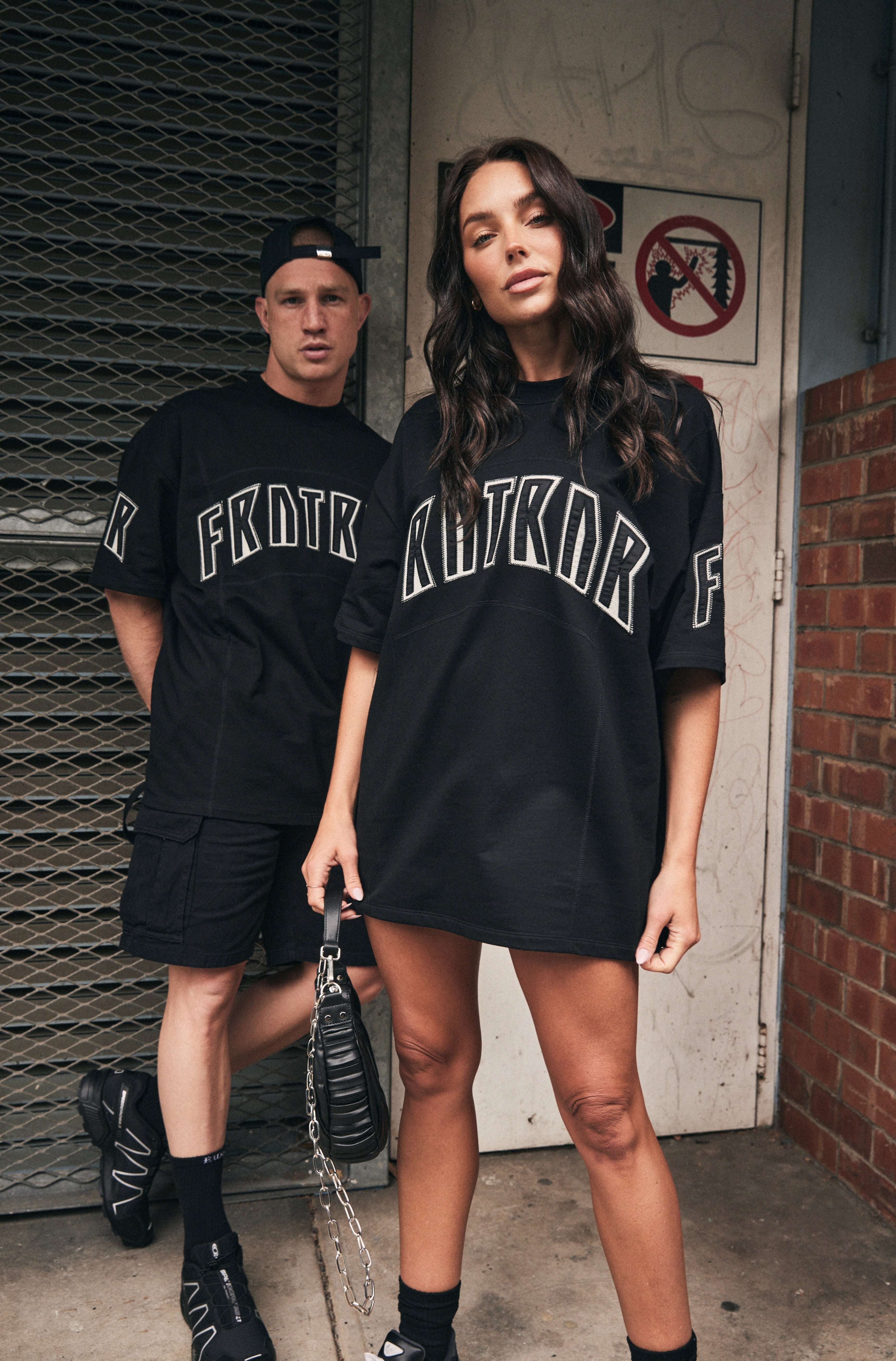 FRNTRNR Black Tee - Classic Fit
