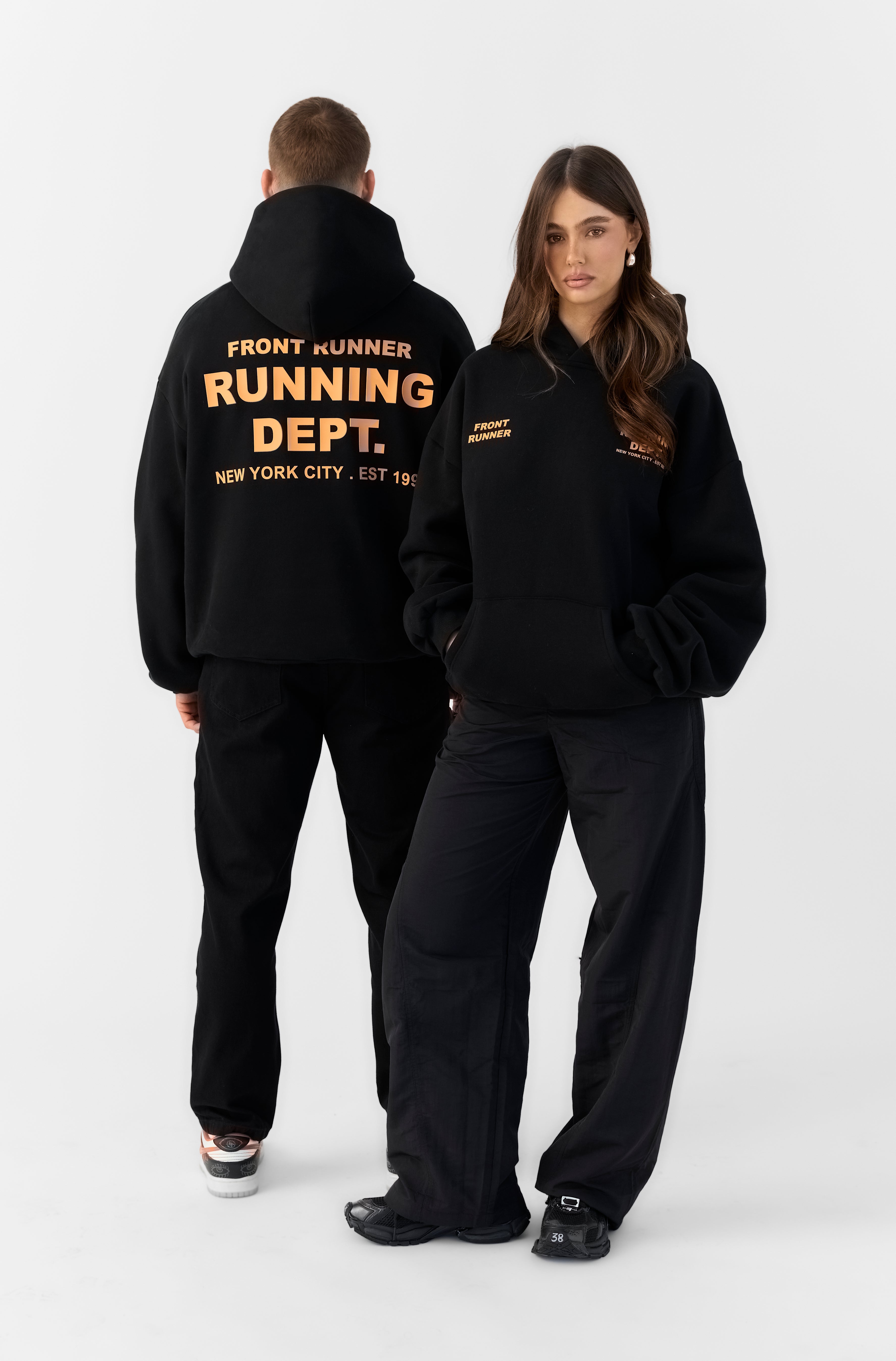 Midnight Ember Running Hoodie for Men & Women