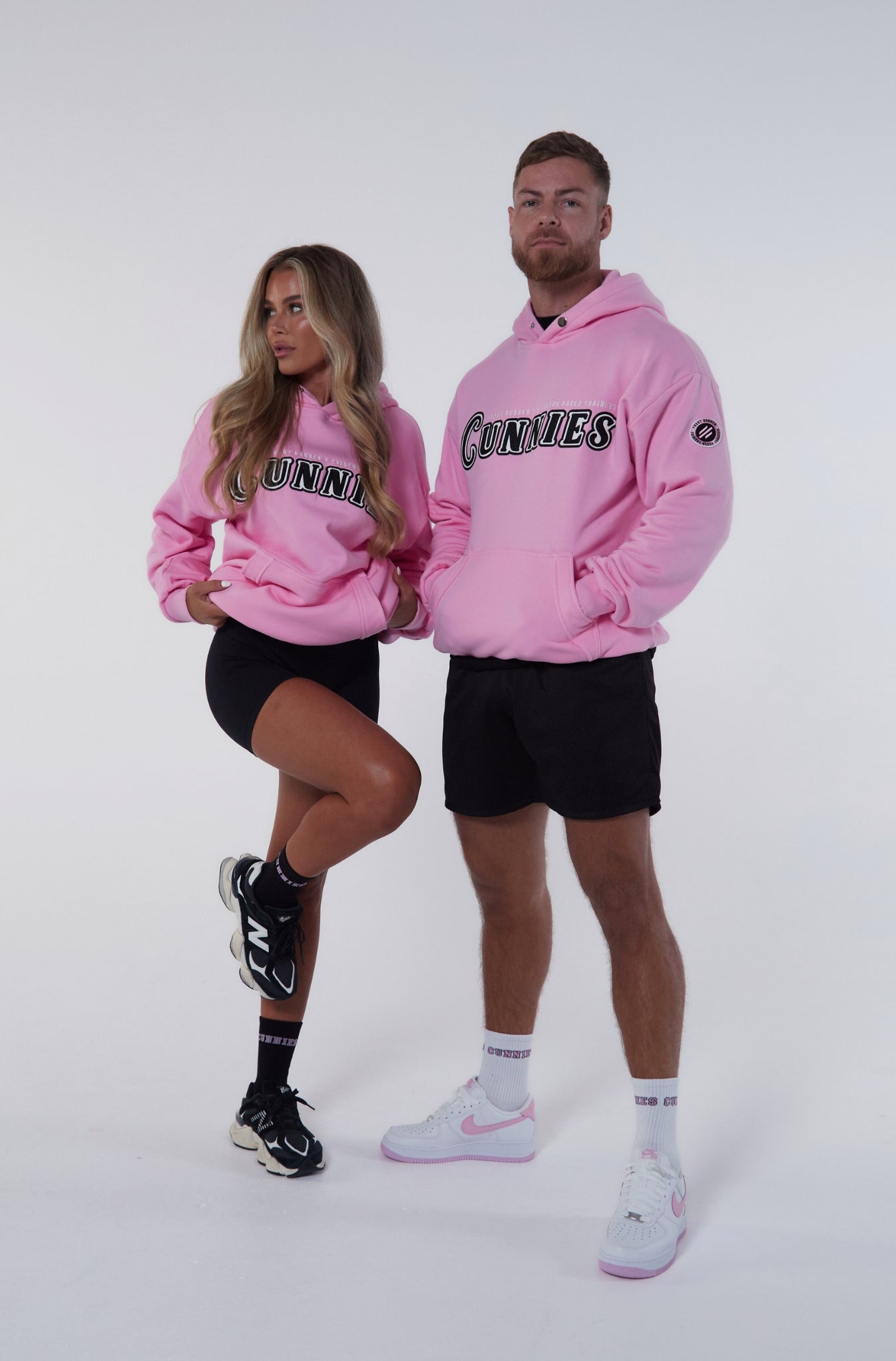 Pink Spin Kick Hoodie by Cunnies